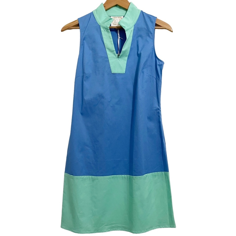 Sail To Sable Marina Cabbage Colorblock Summer Dress NWT XS